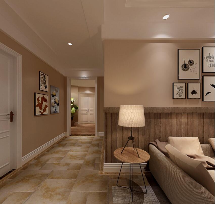 龙湖玖号院130平美式乡村风格三室两厅装修需要多少钱