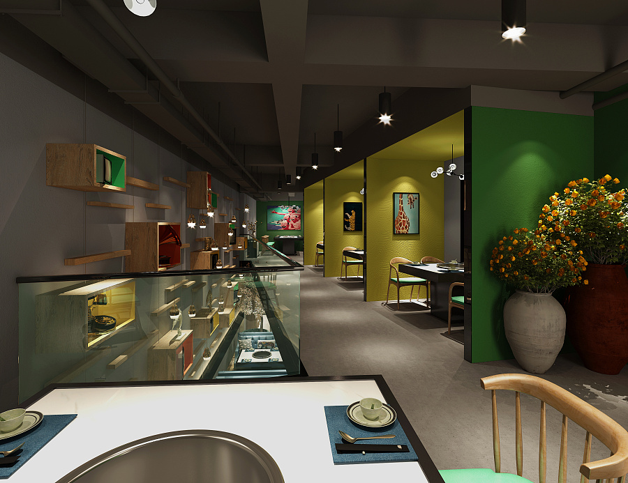 成都特色火锅店装修餐厅家具及合理布局!-装修设计公司德盛装饰 17508248420|展示设计 |空间|成都火锅店装修a - 原创设计作品 