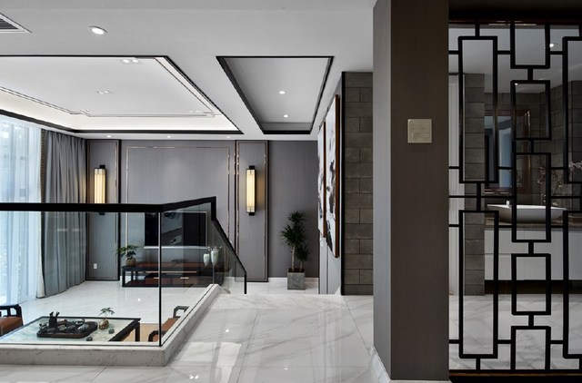 280㎡新中式风格别墅装修设计案例丨春风十里