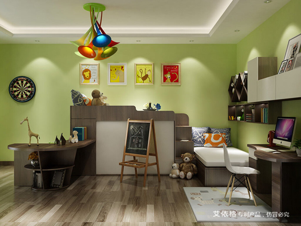 儿童房床头挂画与装饰图片欣赏 打造梦幻空间的设计指南